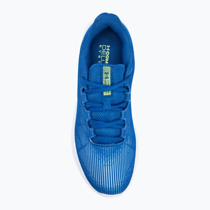 Under Armour Charged Speed Swift tech blue/tech blue/morph green vyriški bėgimo bateliai 5