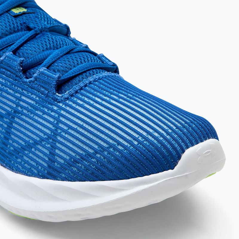 Under Armour Charged Speed Swift tech blue/tech blue/morph green vyriški bėgimo bateliai 7