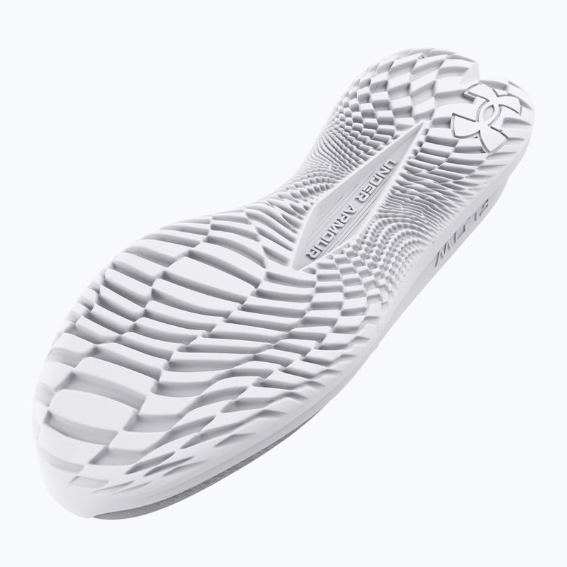 Under Armour Velociti 4 halo gray/racer red/white vyriški bėgimo bateliai 5