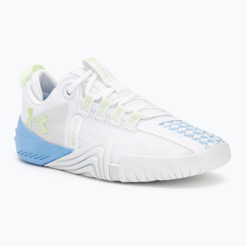 Moteriški treniruočių batai Under Armour TriBase Reign 6 white/horizon blue/morph green