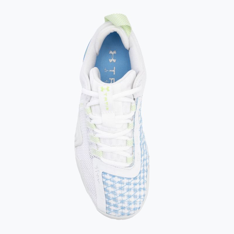 Moteriški treniruočių batai Under Armour TriBase Reign 6 white/horizon blue/morph green 5