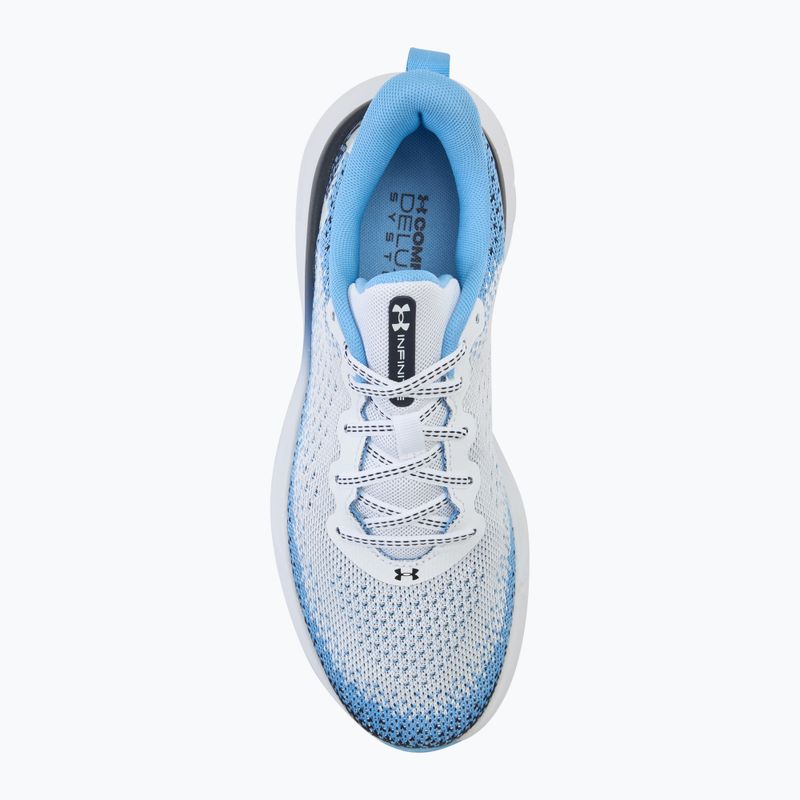 Under Armour Infinite white/midnight navy/white vyriški bėgimo bateliai 5