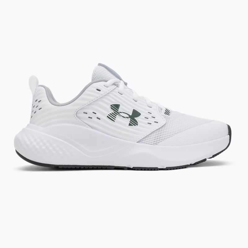 Vyriški treniruočių batai Under Armour Commit 4 white/mod gray/forest green 2