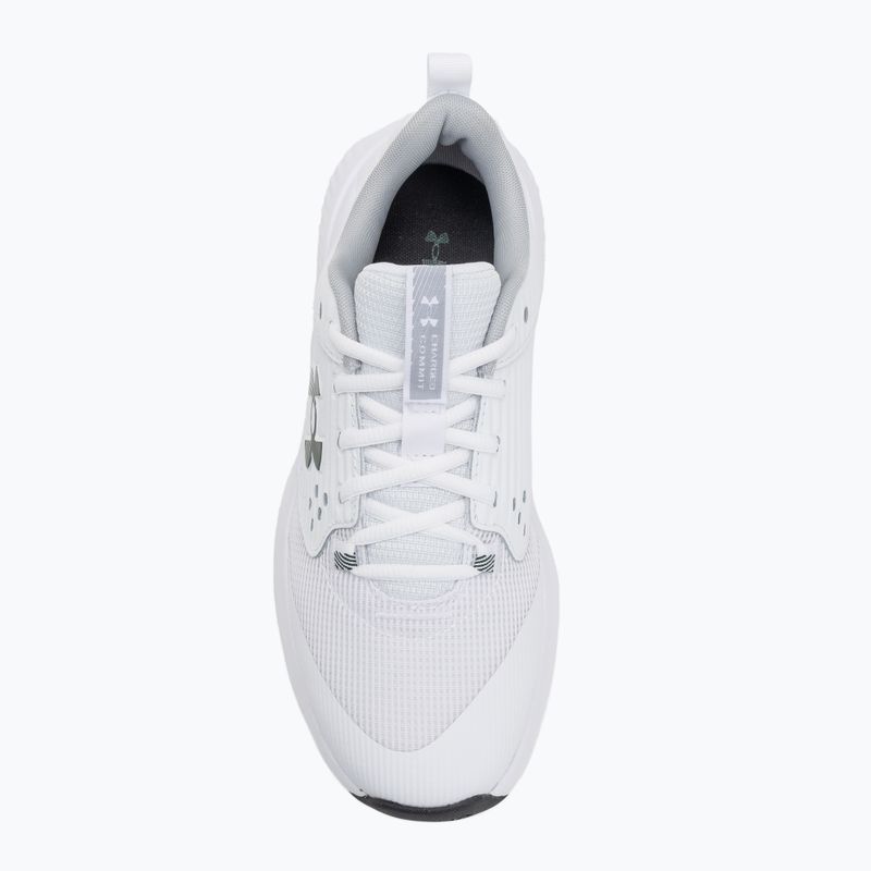 Vyriški treniruočių batai Under Armour Commit 4 white/mod gray/forest green 5