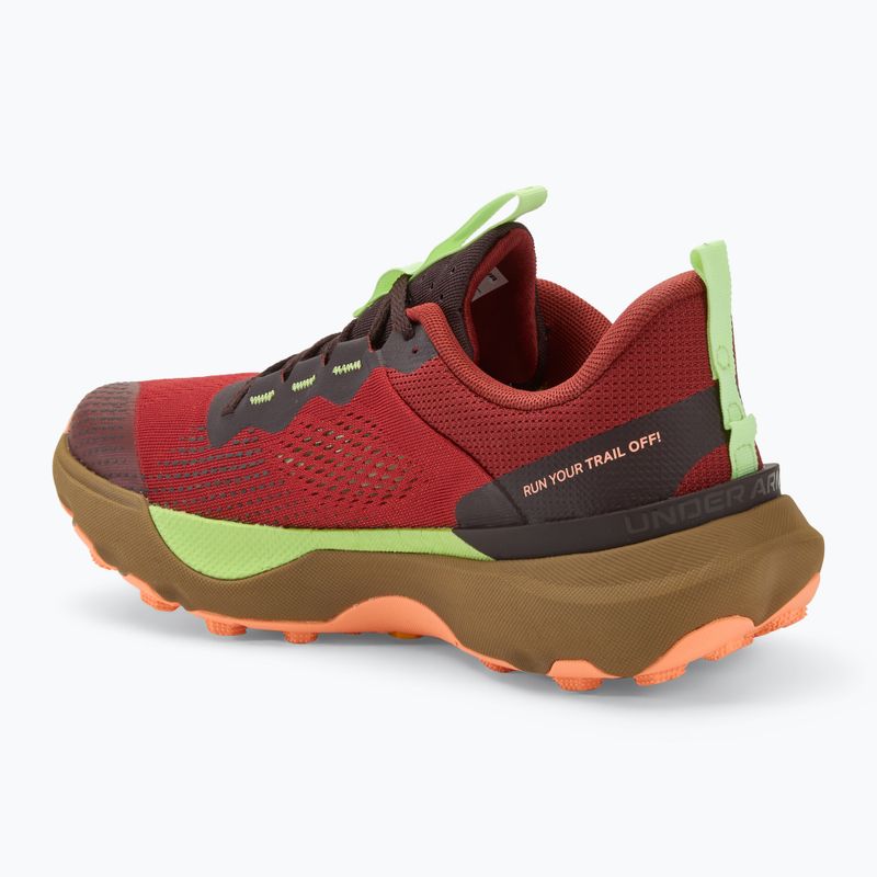 Under Armour Infinite Pro Trail vyriški bėgimo bateliai earthen orange/brown obsidian/flare orange 3