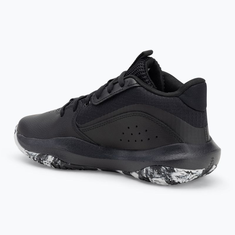 Under Armour GS Lockdown 7 vaikiški krepšinio bateliai juoda/juoda/metalinis sidabras 3
