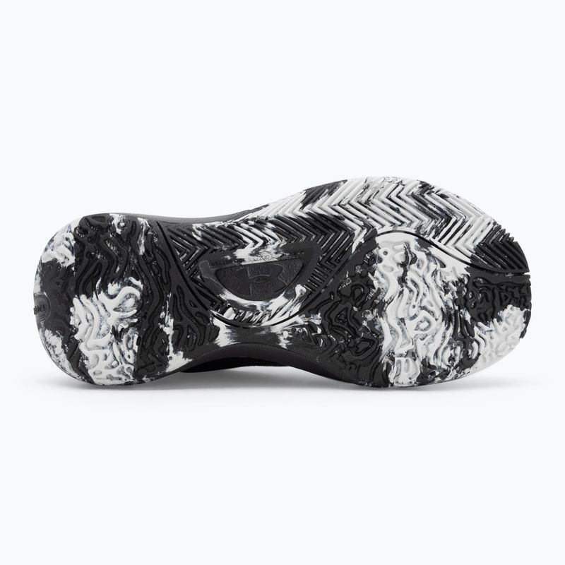Under Armour GS Lockdown 7 vaikiški krepšinio bateliai juoda/juoda/metalinis sidabras 4