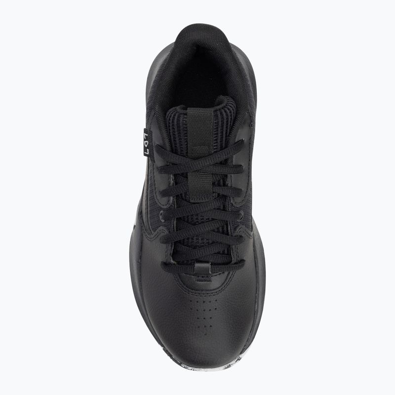 Under Armour GS Lockdown 7 vaikiški krepšinio bateliai juoda/juoda/metalinis sidabras 5