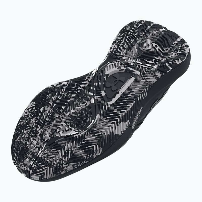 Under Armour GS Lockdown 7 vaikiški krepšinio bateliai juoda/juoda/metalinis sidabras 12
