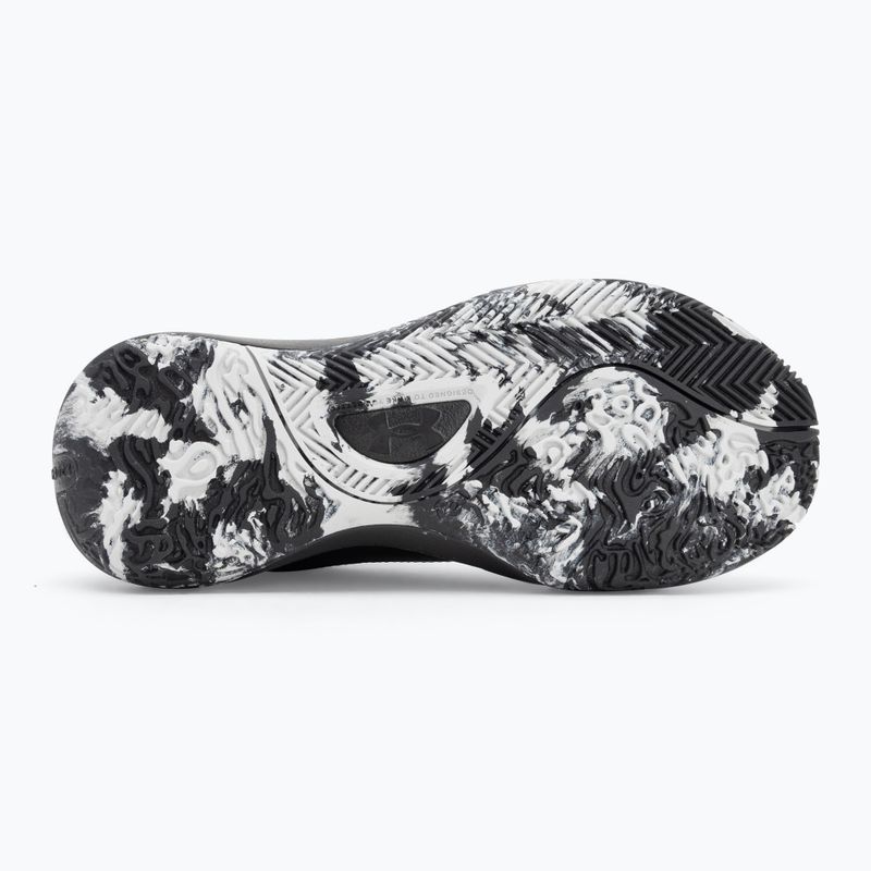 Under Armour Lockdown 7 krepšinio bateliai juoda/juoda/metalinis sidabras 4