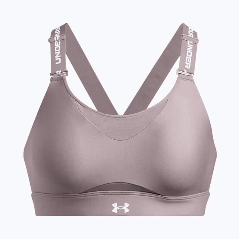 Treniruočių liemenėlė Under Armour Infinity High 2.0 tetra gray/white 4