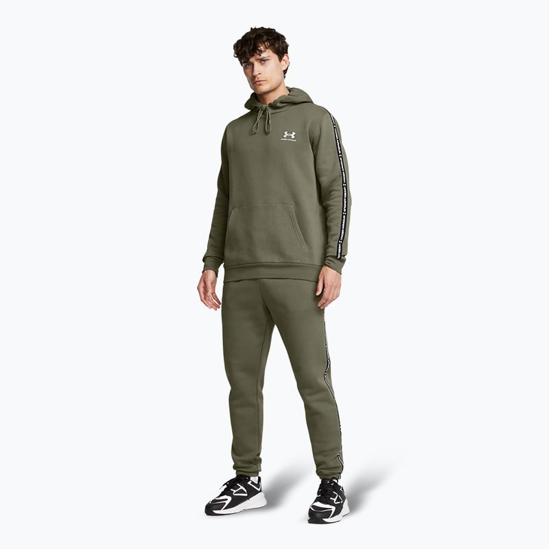 Vyriškas džemperis Under Armour Icon Fleece HD marine green/white 2