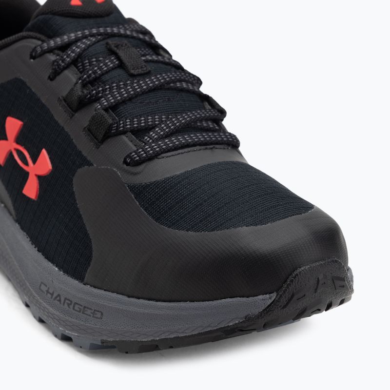 Under Armour Charged Bandit Trail 3 vyriški bėgimo bateliai black/black/racer red 7