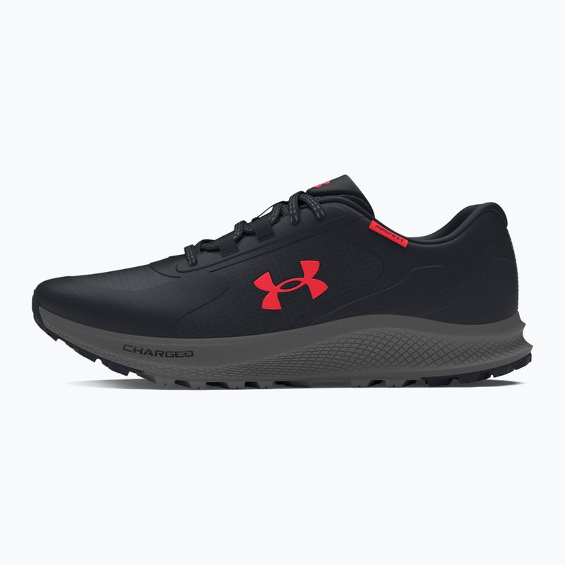 Under Armour Charged Bandit Trail 3 vyriški bėgimo bateliai black/black/racer red 3