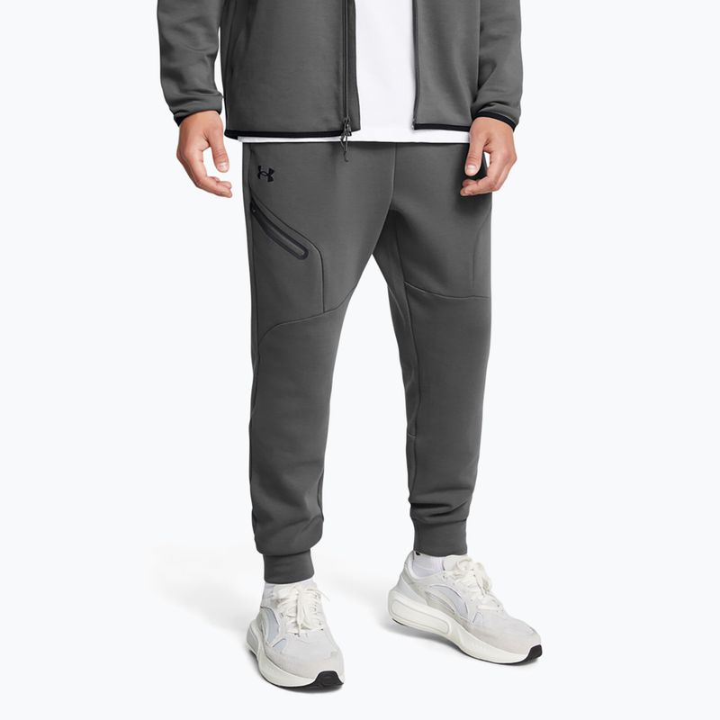 Vyriškos kelnės Under Armour Unstoppable Fleece castlerock/black