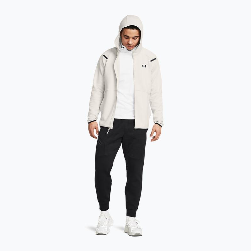 Vyriškas džemperis Under Armour Unstoppable Fleece Full Zip HD summit white/black 2