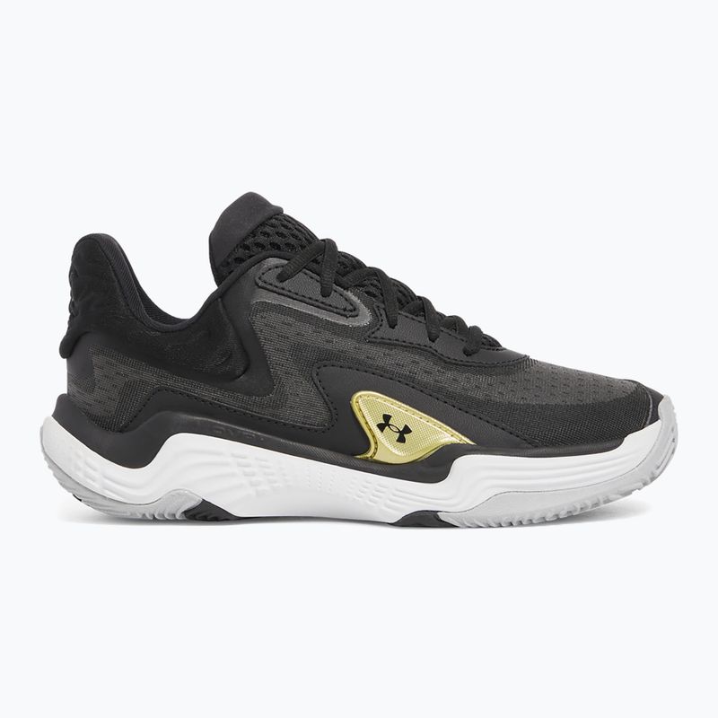 Under Armour Spawn 7 krepšinio bateliai juoda/metalinė aukso/juoda 8