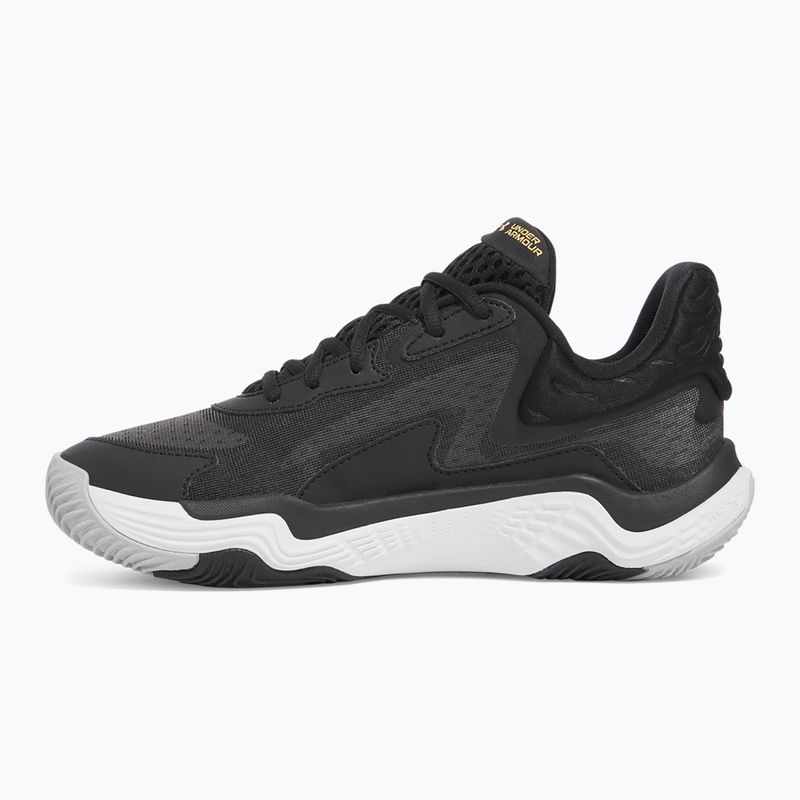 Under Armour Spawn 7 krepšinio bateliai juoda/metalinė aukso/juoda 9