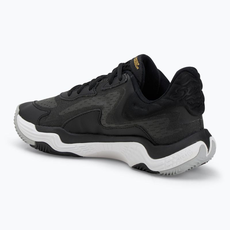 Under Armour Spawn 7 krepšinio bateliai juoda/metalinė aukso/juoda 3