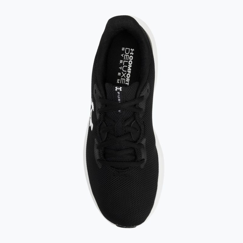 Vyriški bėgimo bateliai Under Armour Charged Pursuit 4 black/black/white 5