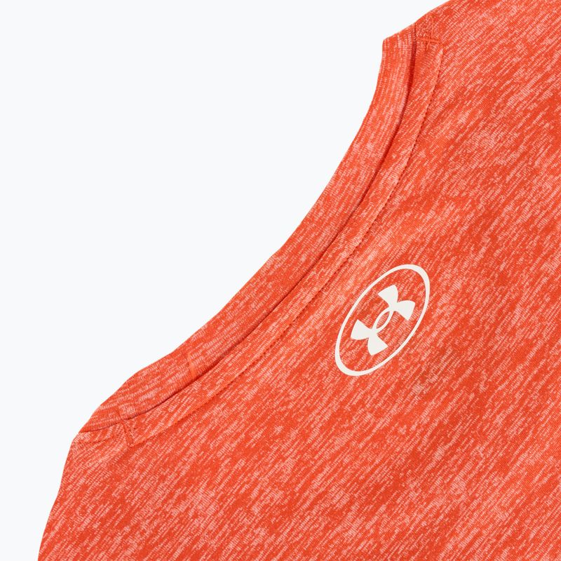 Moteriški treniruočių marškinėliai Under Armour Tech C-Twist fire/white 3