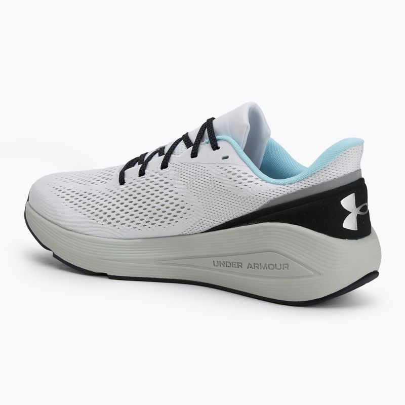 Vyriški bėgimo bateliai Under Armour Sonic 7 white/hydro green/metallic silver 3