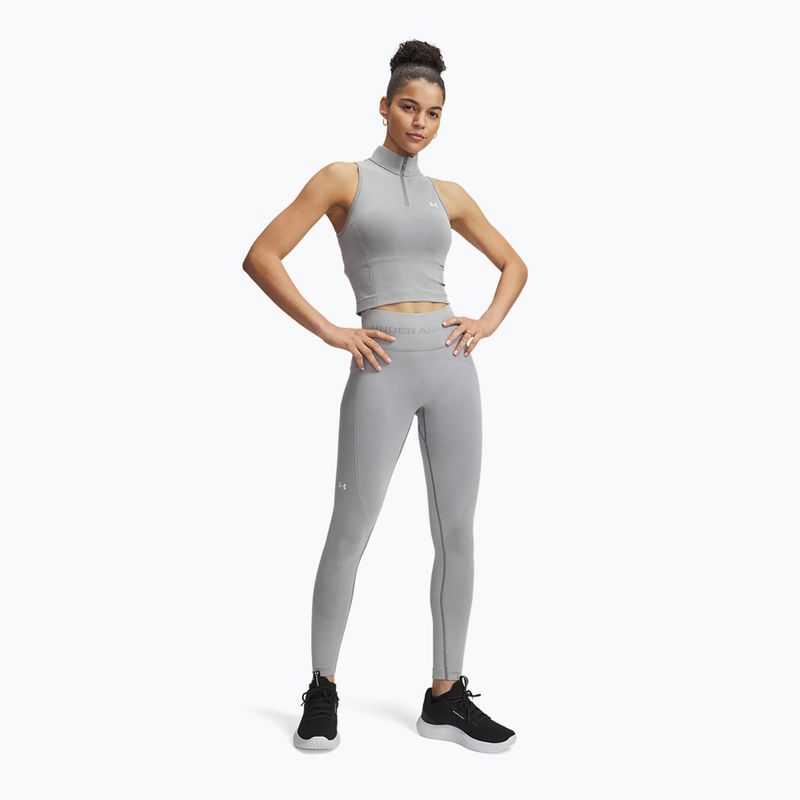 Moteriškos treniruočių tamprės Under Armour Vanish Seamless Washed Ankle black/white 2