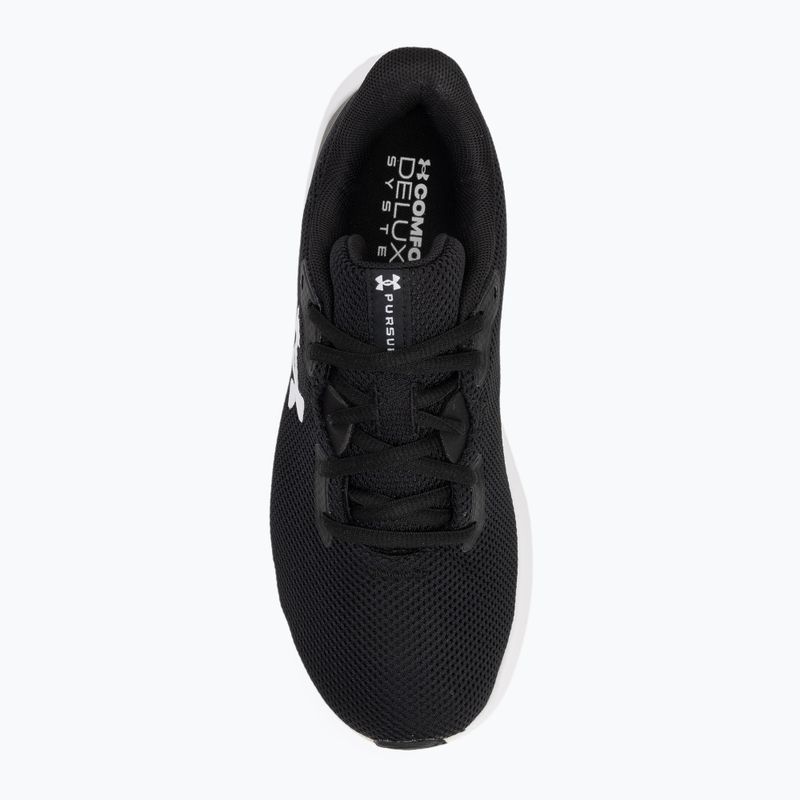 Moteriški bėgimo bateliai Under Armour Charged Pursuit 4 black/black/white 5