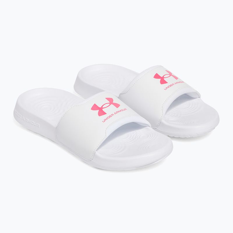 Moteriškos šlepetės Under Armour Ignite Select white/white/super pink 2