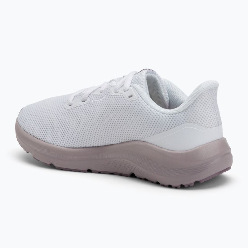 Moteriški bėgimo bateliai Under Armour Charged Pursuit 4 white/white/purple prime 3