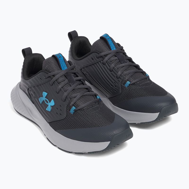 Vyriški treniruočių batai Under Armour Commit 4 anthracite/steel/ether blue 3
