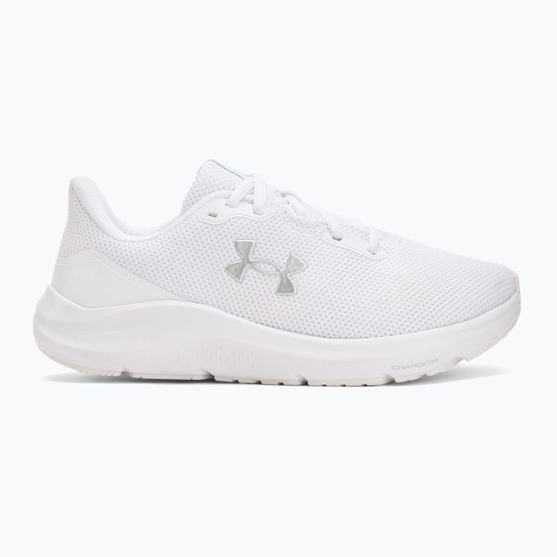 Moteriški bėgimo batai Under Armour Charged Pursuit 4 white/white/metallic silver 2