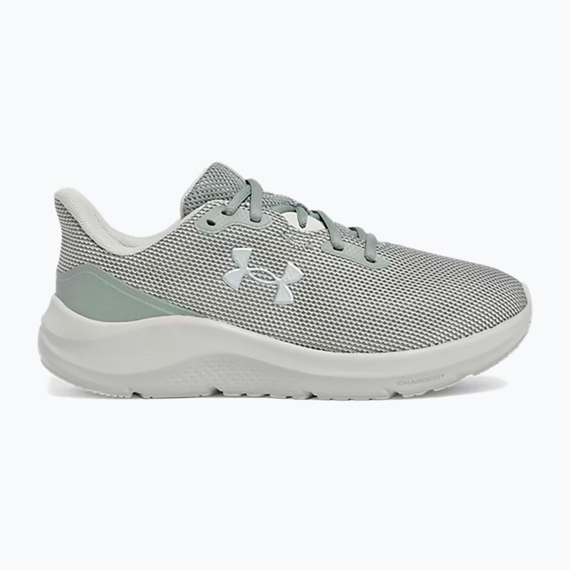 Moteriški bėgimo bateliai Under Armour Charged Pursuit 4 silica green/silica green/metallic silica