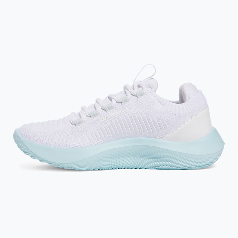 Moteriški treniruočių batai Under Armour Dynamic 2 white/stream/metallic silver 2