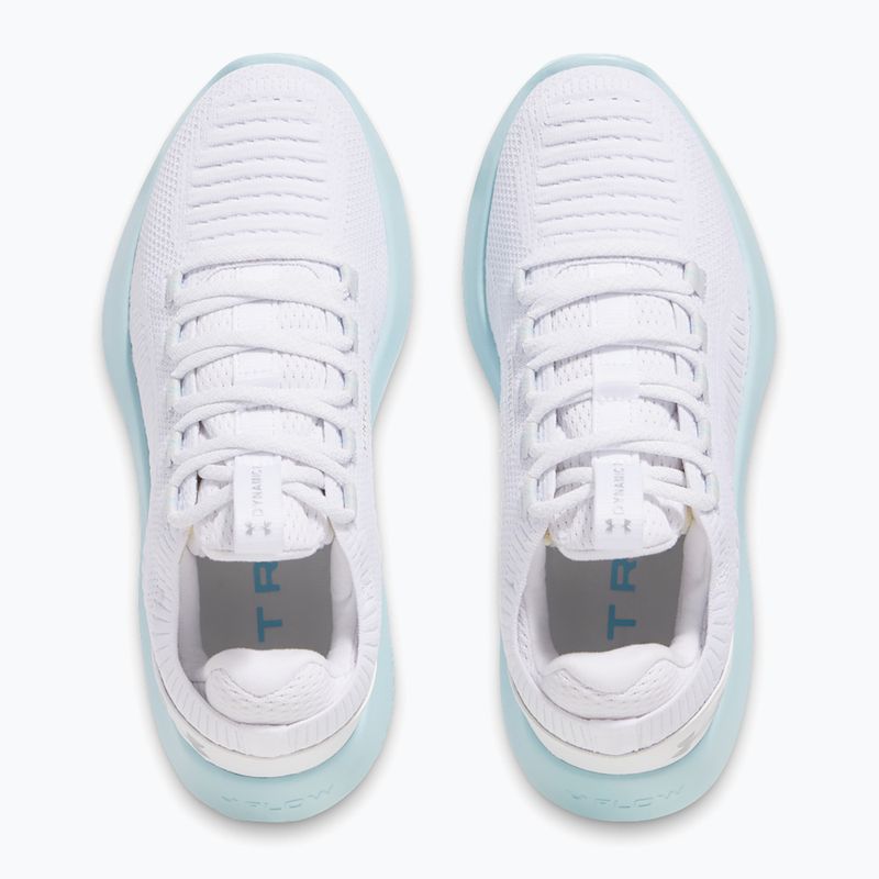 Moteriški treniruočių batai Under Armour Dynamic 2 white/stream/metallic silver 4