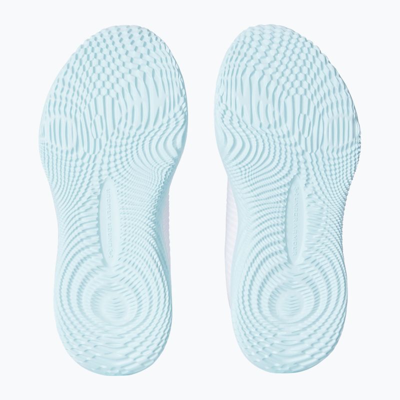 Moteriški treniruočių batai Under Armour Dynamic 2 white/stream/metallic silver 5