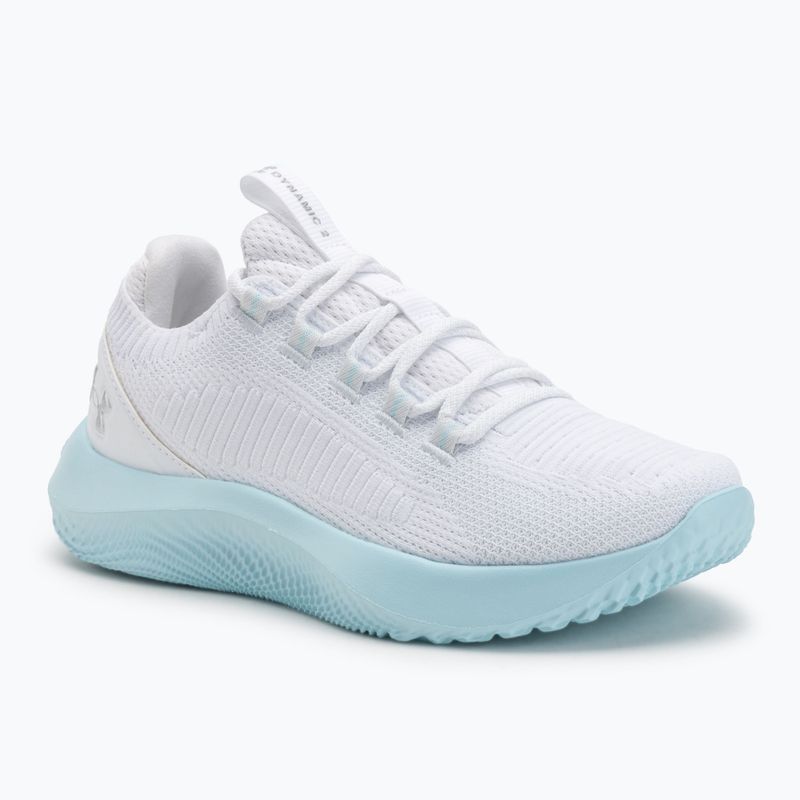 Moteriški treniruočių batai Under Armour Dynamic 2 white/stream/metallic silver