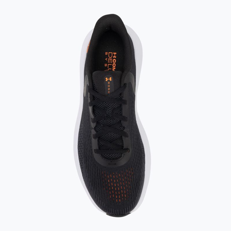 Vyriški bėgimo batai Under Armour Charged Rogue 5 black/black/blaze orange 5
