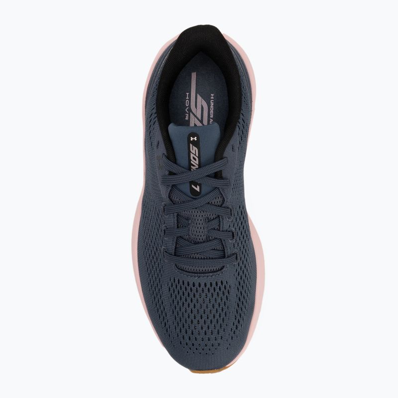 Moteriški bėgimo bateliai Under Armour Sonic 7 downpour gray/prime pink/black 5