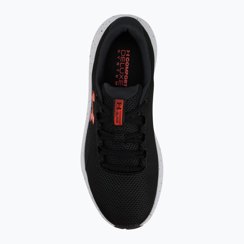 Vyriški bėgimo bateliai Under Armour Charged Surge 4 black/anthracite/ares red 5