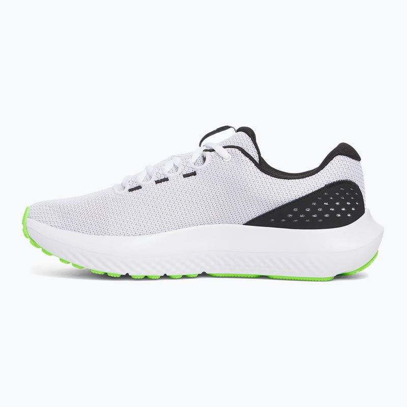 Vyriški bėgimo bateliai Under Armour Charged Surge 4 white/hyper green/black 2