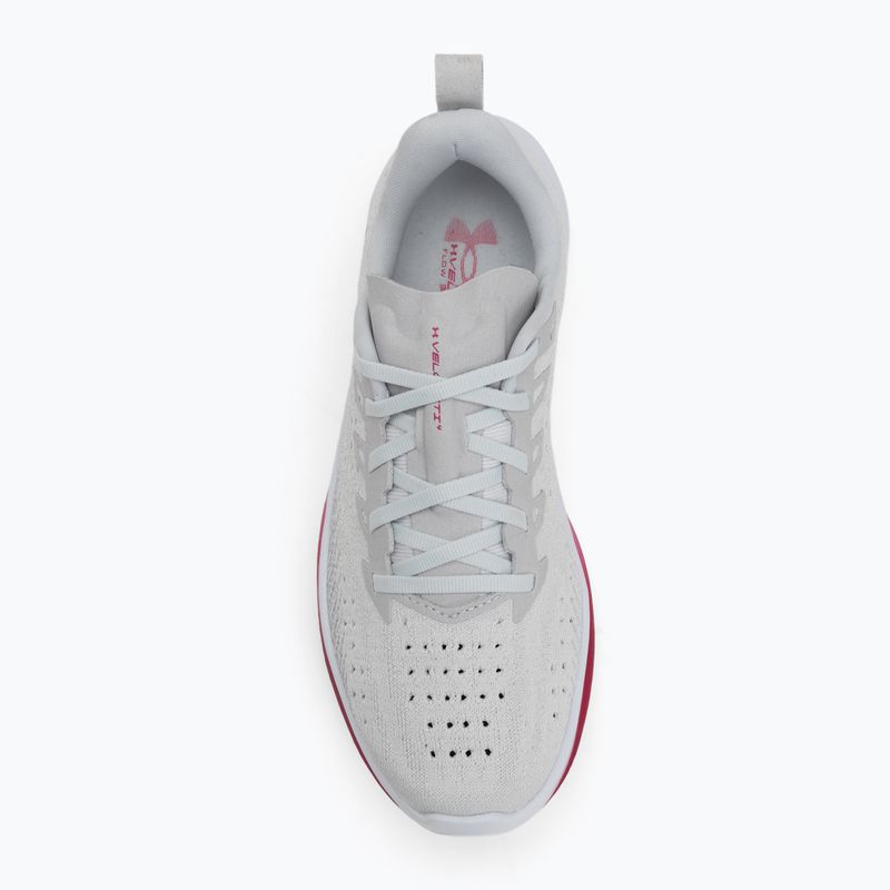 Moteriški bėgimo bateliai Under Armour Velociti 4 SE halo gray/mod gray/shaded fuchsia 5