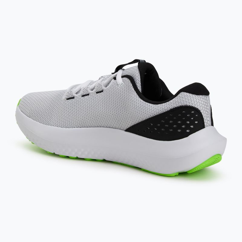 Vyriški bėgimo bateliai Under Armour Charged Surge 4 white/hyper green/black 3