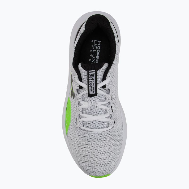 Vyriški bėgimo bateliai Under Armour Charged Surge 4 white/hyper green/black 4