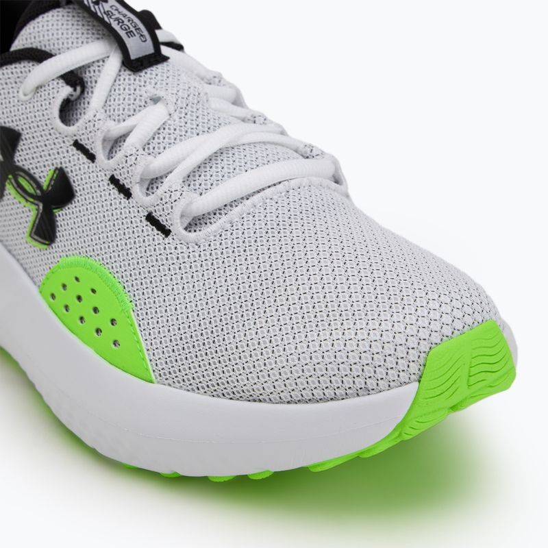Vyriški bėgimo bateliai Under Armour Charged Surge 4 white/hyper green/black 7