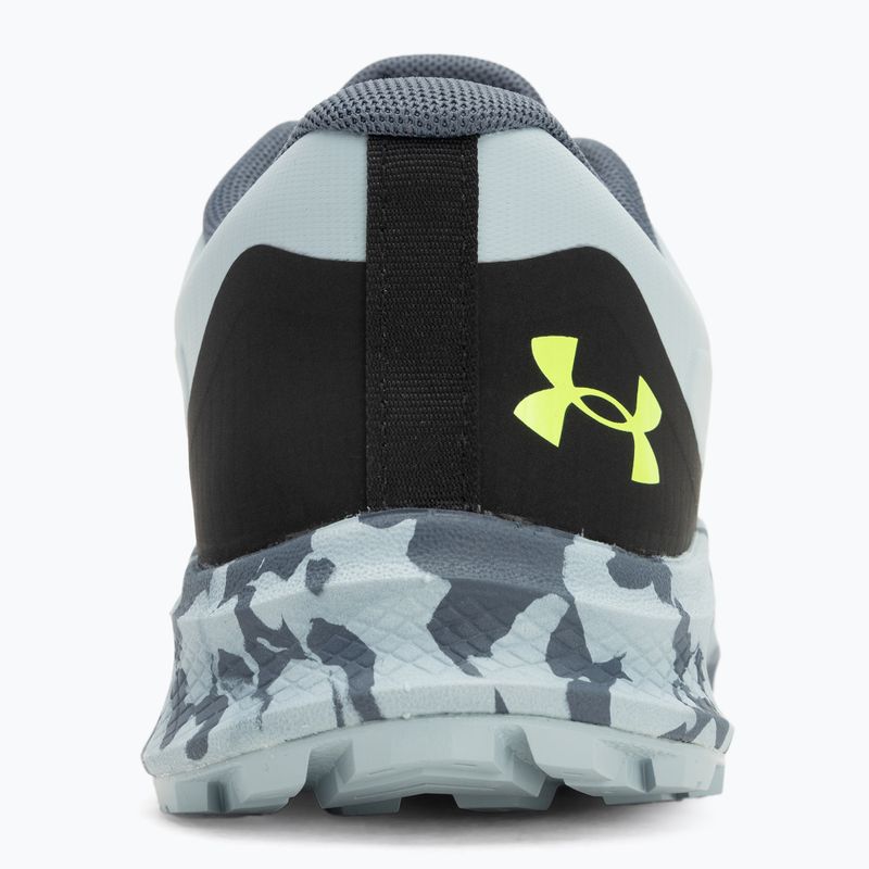 Vyriški bėgimo batai Under Armour Charged Bandit Trail 3 downpour gray/harbor blue/hyper green 6