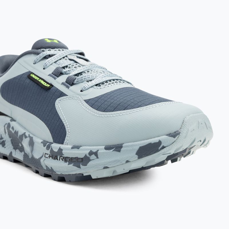 Vyriški bėgimo batai Under Armour Charged Bandit Trail 3 downpour gray/harbor blue/hyper green 7
