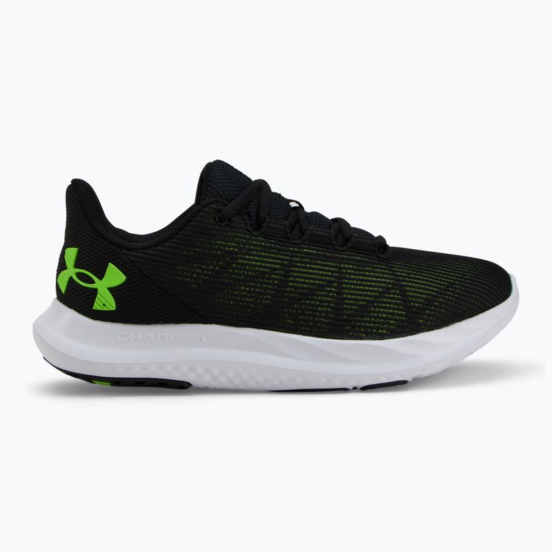 Vyriški bėgimo batai Under Armour Charged Speed Swift black/black/hyper green 2