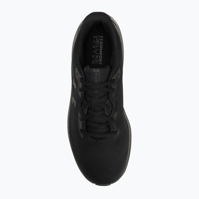 Vyriški bėgimo bateliai Under Armour Charged Pursuit 4 black/black/black 5