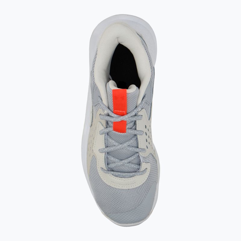 "Under Armour Jet' 23 mod gray/ares red/white" krepšinio bateliai 5
